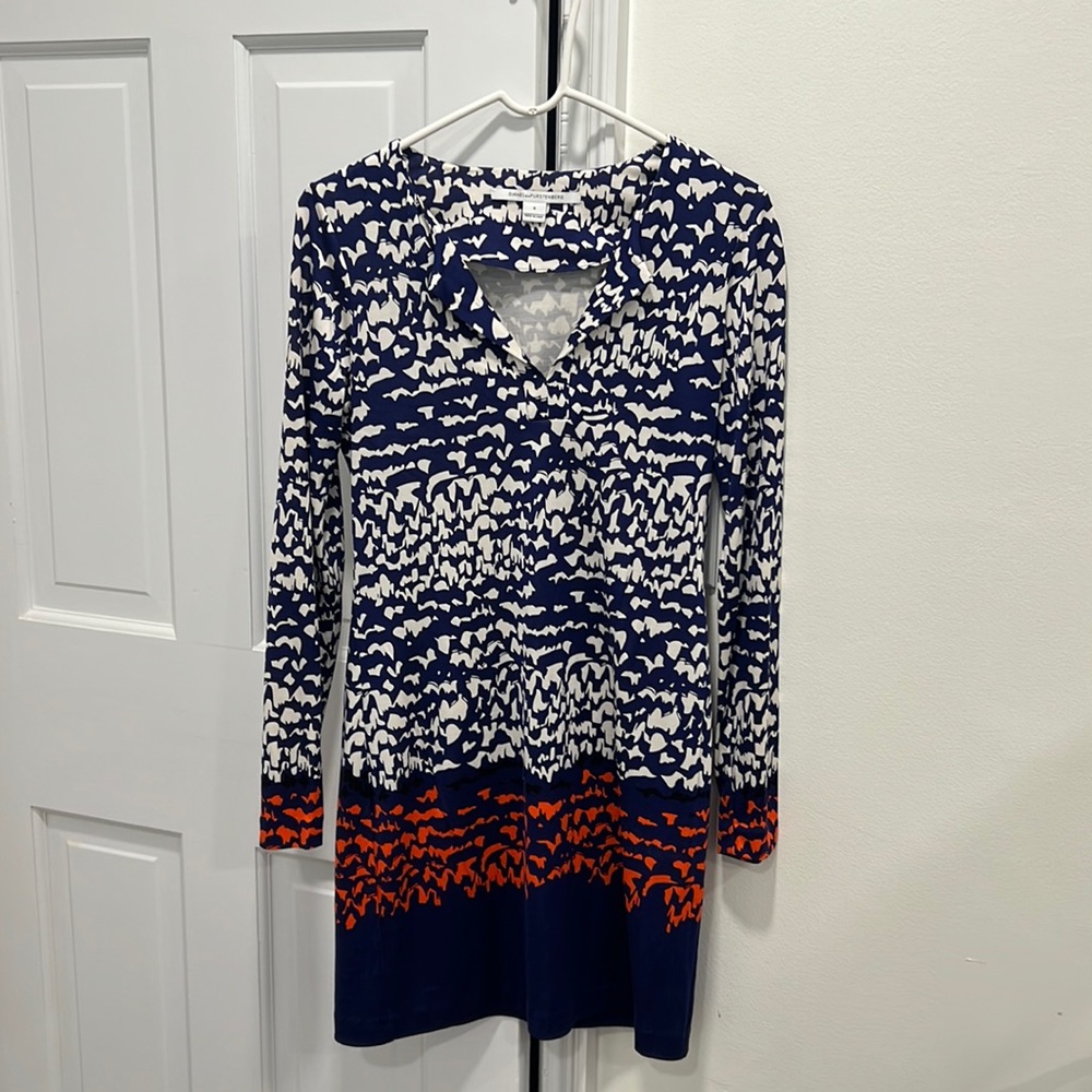 DIANE von FURSTENBERG silk mini dress size 6